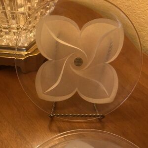 VTG Cristol J.G. Durand Florence Dessert Plates